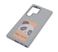 Ink Screen Protective Phone Case with NFC Transmit for S24 Innovative Projection,Customizable Slim Design for Smart Ink Display, Fits All Users, Velvet/Aluminum Alloy/TPU (Gray)