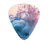 Ink splash waves Printed pick set - 12 pieces, thin, medium and thick guitar picks, suitable for guitar, bass, electric guitar and ukulele