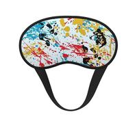 Ink Splashes Abstract Pattern, Full Eye Covers Light Blocking Eye Masks Blackout Sleep Eye Muffs