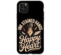 Ink Stained Hands Happy Heart Calligraphy Calligrapher Case for iPhone 11 Pro Max