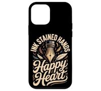 Ink Stained Hands Happy Heart Calligraphy Calligrapher Case for iPhone 12 mini