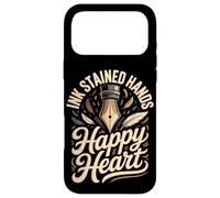 Ink Stained Hands Happy Heart Calligraphy Calligrapher Case for iPhone 17 Pro Max