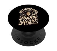 Ink Stained Hands Happy Heart Calligraphy Calligrapher PopSockets Adhesive PopGrip