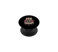 Ink Therapy Tattoo Rose Art PopSockets Adhesive PopGrip