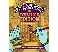 Ink Tracing Book for Adults 3-in-1: Enjoy this Ink Tracing Book with 111 stunning illustrations to Unwind and Breathe. The perfect blend to Rediscover Calm through Mindful Art.