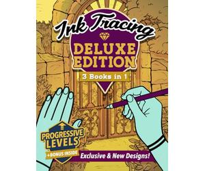 Ink Tracing Book for Adults 3-in-1: Enjoy this Ink Tracing Book with 111 stunning illustrations to Unwind and Breathe. The perfect blend to Rediscover Calm through Mindful Art.