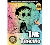 Ink tracing book for adults: A Spooky Cute Halloween Activity Book with 35 Tracing Designs for Relaxation (Horror Tracing Series)