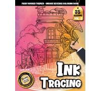 Ink Tracing Book For Adults: Cozy Fairy Houses Inside Glass Jars Featuring Watercolor Designs for Relaxation and Tracing Fun (Fairy House Series)