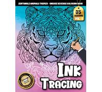 Ink Tracing Book For Adults: Peaceful zentangle Animal Tracing Patterns with Watercolor Blends for Relaxing, Stress-Relief Coloring Sessions (Zentangle Animals Tracing Series)