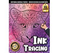 Ink Tracing Book For Adults: Relax with Easy Zentangle Animal Tracing Designs on Soft Watercolor Backgrounds for Stress-Free Creativity (Zentangle Animals Tracing Series)
