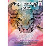 Ink Tracing Book for Adults: Stress relief reverse Bull Mandala ink tracing book for adults: mindfully Follow white lines to Uncover 35 Bull Mandala ... pages a perfect gift for Bull lovers(Vol-4)