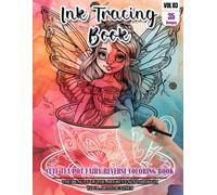 Ink Tracing Book for Adults: Stress relief reverse Tea Pot Fairy Coloring Book for adults: mindfully Follow white lines to Uncover 35 cuteTea Pot ... pages a perfect gift for Fairy lovers(Vol-03)