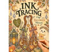 Ink Tracing - Cozy Halloween Moments: A Relaxing Halloween Tracing Book Featuring 36 Whimsical Scenes Filled With Pumpkins, Witches & Autumn Magic