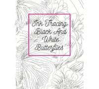 Ink Tracing In Black And White: Butterflies