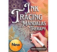 INK TRACING : MANDALAS THERAPY: Draw with Pen & Ink: Adult Reverse Coloring Book with White Line Art | Relaxing Mandala Designs for Stress Relief, ... Patterns (Mandala Ink Tracing Coloring Books)