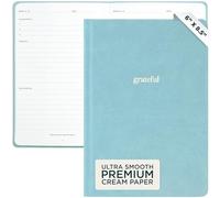 Ink+Volt Daily Gratitude Journal for Women & Men, Original Design with Inspirational Quotes, Grateful Journal for Happiness, Mindfulness, Affirmations & Reflection - 6x8.5 in, Sky Blue