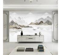 Ink Wash Landscape Flying Birds Small Boats Trees 3D Wallpaper Luxury Home Dining Decor Paste Sofa Living Room The Wall for Bedroom Mural-400cm×280cm