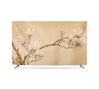 Ink Wash Landscape In Poetry Painting TV Dust Cover Indoor TV Cover Dust Proof TV Screen Protector For LCD LED Bedroom Living Room Decoration(Size:37IN,Color:B)