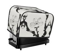 Ink-wash painting scenery Toaster Cover 2 Slice, Waterproof Bread Machine Covers with Pockets Universal Size Kitchen Small Appliance Cover with Handle, Dust and Fingerprint Protection