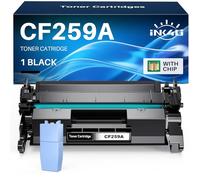 INK4U CF259A 59A with Chip Compatible for HP 59A CF259A 59X CF259X Toner for Laserjet Pro M404dn M404dw MFP M428dw M428fdw M428fdn M404n M304a M428 M404 M406 M430 (Black, 1-Pack)