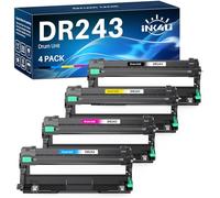INK4U DR243 DR243CL Drum Unit Compatible for Brother DR-243CL Drum Unit for DCP-L3550CDW HL-L3230CDW DCP-L3510CDW MFC-L3710CW HL-L3210CW MFC-L3750CDW MFC-L3770CDW HL-L3270CDW Printer (4 Pack)