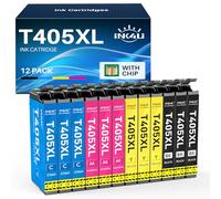 INK4U T405XL Ink Cartridges Multipack Compatible with Epson T405 for Epson WorkForce Pro WF-4820 Ink Cartridges WF-3820 WF-7310 WF-7830 WF-7840 WF-4830 WF 3820 WF 7310 WF 7830 (12-Pack)