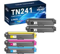 INK4U TN241 TN245 Toner Replacement for Brother TN-241 TN-245 for Brother MFC 9332CDW Toner DCP 9022CDW MFC-9142CDN HL-3142CW DCP-9022CDW MFC-9332CDW DCP-9020CDW HL-3152CDW HL-3140CW (5-Pack)