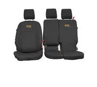 Inka Transit Connect Seat Covers - Front 1+2 Durable Cover - Waterproof, Embroidered Logo - CV Professional Logo (Orange)