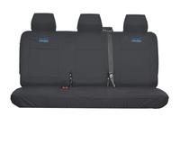 Inka VW Transporter T6.1, T6, T5.1 Seat Covers - Rear Triple Durable Cover - Waterproof, Embroidered Logo - CV Professional Logo (Blue)