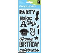 Inkadinkado Clear Stamps 4 x 8-inch Sheet-Marquee Birthday