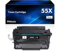 inkalfa Compatible for HP 55X 55A CE255X CE255A Toner Laserjet Enterprise P3015 P3015DN P3015D Pro 500 MFP M521DN M521DW M525 M525F M525DN M525C P3015X (Black, 1-Pack)