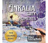 Inkalia Cozy Moments: Stress-Relief Tracing with Just One Black Pen: A Coloring Book for Adults and Teens, Follow the White Lines for a Meditative Creative Escape (Inkalia Cozy Ink Tracing Edition)