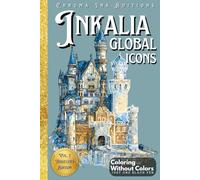 Inkalia: Global Icons - Reverse Ink Tracing Coloring Book for Adults & Teens: Trace 37 World Landmarks Using Just One Black Pen - A Travel-Sized ... & Share Movement (Inkalia: Trace & Share)