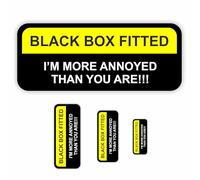 INKati Black Box Fitted Signage for Vehicles 3-Pack - Mixed Sizes (Style C) / Black Box Sticker for Cars & Vans