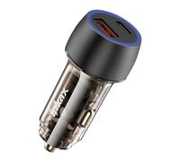 Inkax Chargeur Allume Cigare 48W USB-C + USB Charge Rapide Indicateur LED