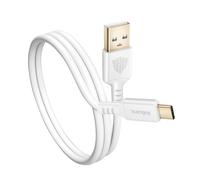 Inkax USB to USB-C Anti-tangle Cable 1m Compatible QC 3.1A and Data Transfer