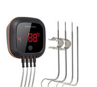 INKBIRD Bluetooth BBQ Meat Thermometer ℉/℃ with Rechargeable Battery | Wireless Smart BBQ Meat Thermometer with Rotatable Screen for Barbecue Meat Oven Grill Smoker