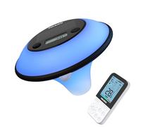 INKBIRD IBS-P05R Solar Powered Wireless Pool Thermometer with Ambient Light, Digital Swimming Pool Thermometer with Indoor Remote Control, IP68 Waterproof for Hot Spring, Spa, Hot Tub