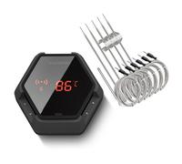 Inkbird IBT-6XS Red Bluetooth Rechargeable Battery BBQ Thermometer Probe Meat UK
