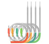 Inkbird WiFi Meat Thermometer IBBQ-4T Replacement Colored Probe 4-Pack Kit only Compatible with Meat Thermometer IBBQ-4T (Only for IBBQ-4T thermometers)