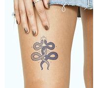 Inkbox Semi-Permanent Tattoo - Premium Easy Long Lasting, Waterproof Temp Design With For Now Ink - Lasts 1-2 Weeks, Snake Pattern, 4 x 4 in, Slithers