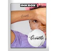 Inkbox Semi-Permanent Tattoo - Premium Easy Long Lasting Waterproof Temp Design With For Now Ink - Lasts 1-2 Weeks, Breathe, 3 x 3 in, Inhale