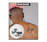 Inkbox Semi-Permanent Tattoo - Premium Easy Long Lasting Waterproof Temp Design With For Now Ink - Lasts 1-2 Weeks, Wave Pattern, 4 x 4 in, Hokusai
