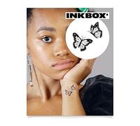 Inkbox Temporary Tattoos, Semi-Permanent Tattoo, One Premium Easy Long Lasting, Waterproof Temp Tattoo with For Now Ink - Lasts 1-2 Weeks, Tiny Dancers, 2 x 2 in