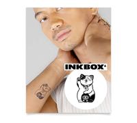 Inkbox Temporary Tattoos, Semi-Permanent Tattoo, One Premium Easy Long Lasting, Waterproof Temp Tattoo with For Now Ink - Lasts 1-2 Weeks, Zen Nyan, 3 x 3 in