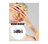 Inkbox Temporary Tattoos, Semi-Permanent Tattoo, One Premium Easy Long Lasting, Waterproof Temp Tattoo with For Now Ink - Lasts 1-2 Weeks, Tiger Eye Tattoo, Watching Over, 5 x 2 in
