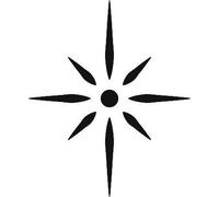 Inkbox Temporary Tattoos, Semi-Permanent Tattoo, One Premium Easy Long Lasting, Waterproof Temp Tattoo with For Now Ink - Lasts 1-2 Weeks, Tribal Star Tattoo, Stellar, 1 x 1 in