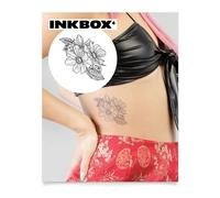 Inkbox Temporary Tattoos, Semi-Permanent Tattoo, One Premium Easy Long Lasting, Waterproof Temp Tattoo with For Now Ink - Lasts 1-2 Weeks, Wilde, 4 x 4 in