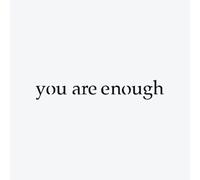 Inkbox Temporary Tattoos, Semi-Permanent Tattoo, One Premium Easy Long Lasting, Waterproof Temp Tattoo with For Now Ink - Lasts 1-2 Weeks, You Are Enough Tattoo, YAE, 3 x 3 in