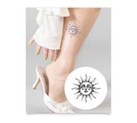 Inkbox Temporary Tattoos, Semi-Permanent Tattoo, One Premium Easy Long Lasting, Waterproof Temp Tattoo with For Now Ink - Lasts 1-2 Weeks, Setting Sun, 3 x 3 in